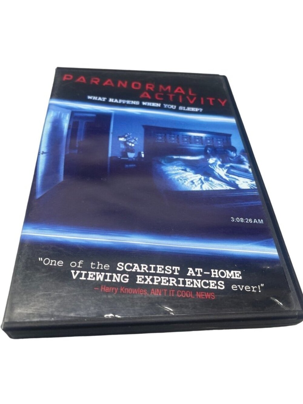 Paranormal Activity DVD Kate Featherston Michael Sloat copyright 2009 READ